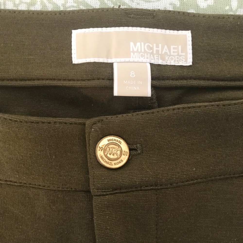 MK Mid Rise Forest Green Pants
